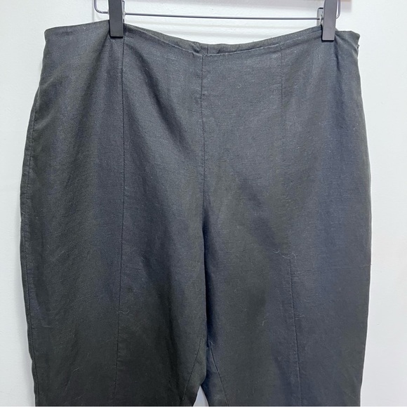 Peter Nygard Black Linen Capris Size 12 - Picture 2 of 8